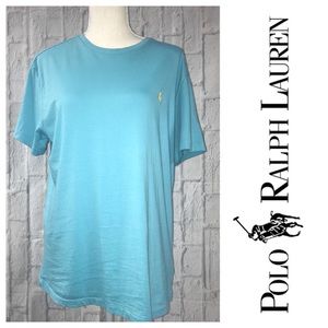 Ralph Lauren Pool Blue Classic Fit Tee - Size M